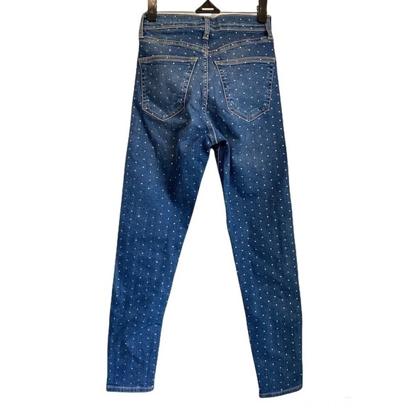 Topshop Moto Jamie Diamonds Studded Jeans size 24 - Picture 7 of 8